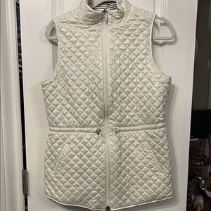 Chico's Ivory Quilted Vest